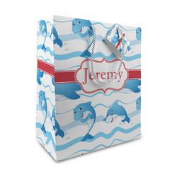 Dolphins Medium Gift Bag (Personalized)