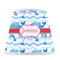 Dolphins Poly Film Empire Lampshade - Front View