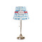 Dolphins Poly Film Empire Lampshade - On Stand