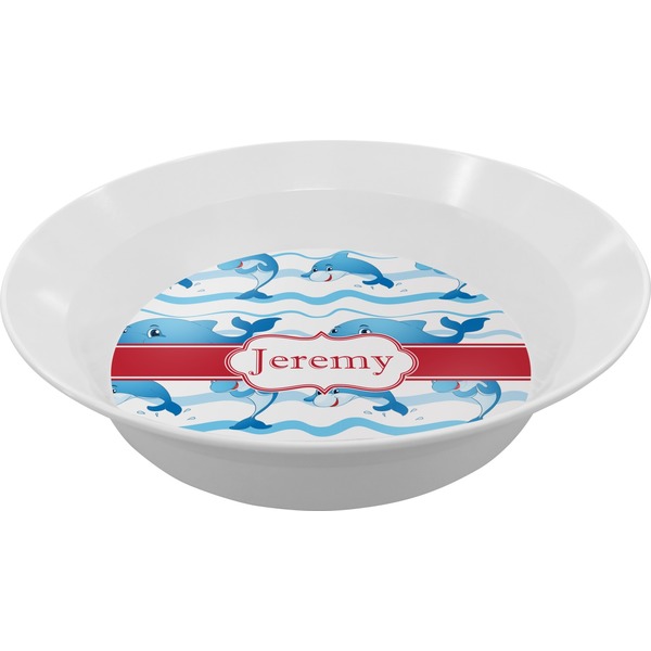 Custom Dolphins Melamine Bowl - 12 oz (Personalized)
