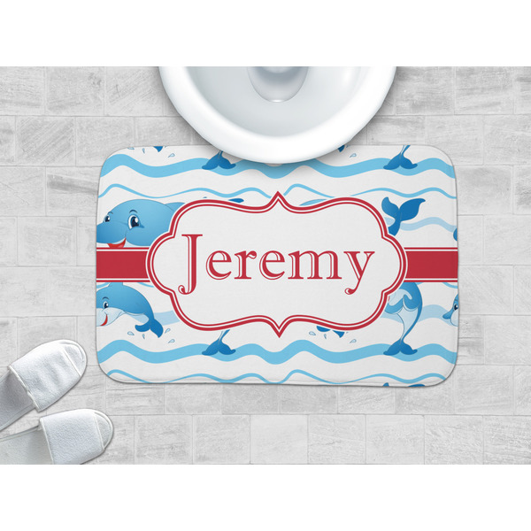 Dolphins Memory Foam Bath Mat - LIFESTYLE 34x21