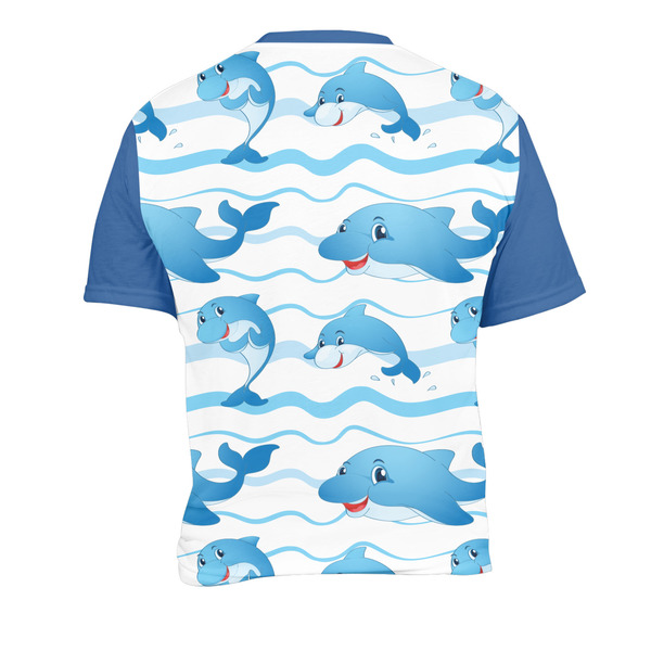 Dolphins Men's Crew Neck T Shirt Medium - Back