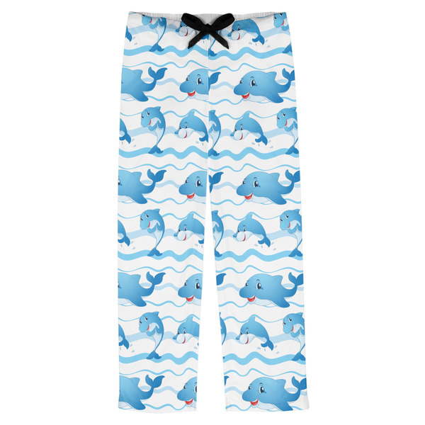 Custom Dolphins Mens Pajama Pants - 2XL