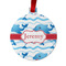 Dolphins Metal Ball Ornament - Double Sided w/ Name or Text
