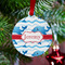 Dolphins Metal Ball Ornament - Lifestyle
