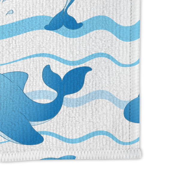 Dolphins Microfiber Dish Rag - DETAIL