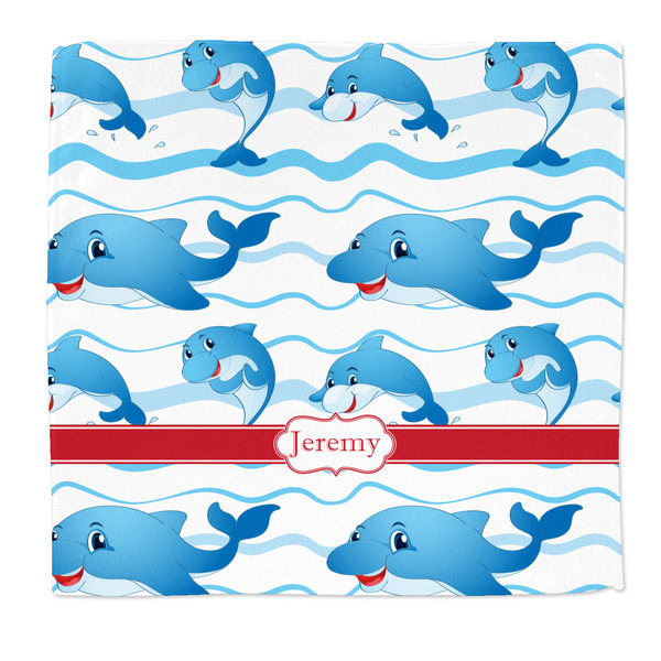 Custom Dolphins Microfiber Dish Rag (Personalized)