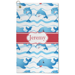 Dolphins Microfiber Golf Towel - Large (Personalized)
