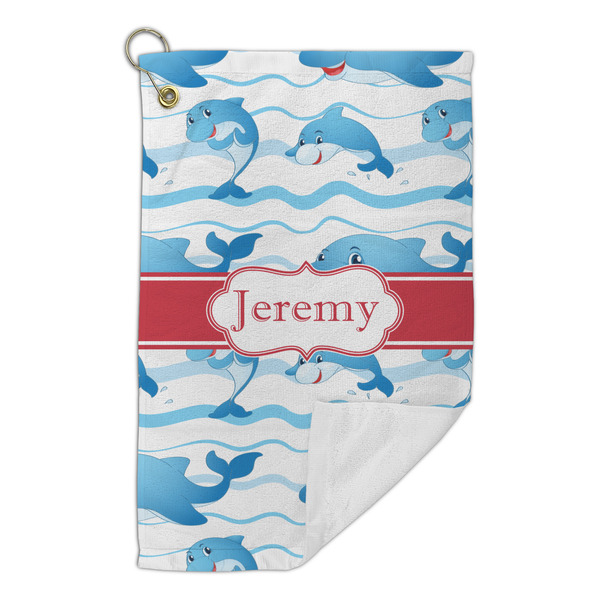 Dolphins Microfiber Golf Towels Small - FRONT FOLDED