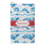 Dolphins Microfiber Golf Towel - Small (Personalized)