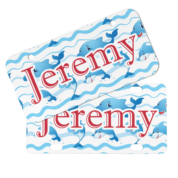 Dolphins Mini License Plates - MAIN (4 and 2 Holes)