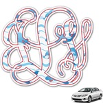Dolphins Monogram Car Decal (Personalized)
