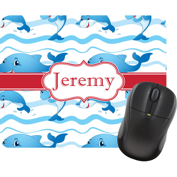 Custom Dolphins Rectangular Mouse Pad (Personalized)
