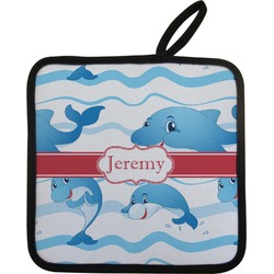 Dolphins Pot Holder w/ Name or Text