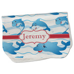 Dolphins Burp Cloth - Fleece w/ Name or Text