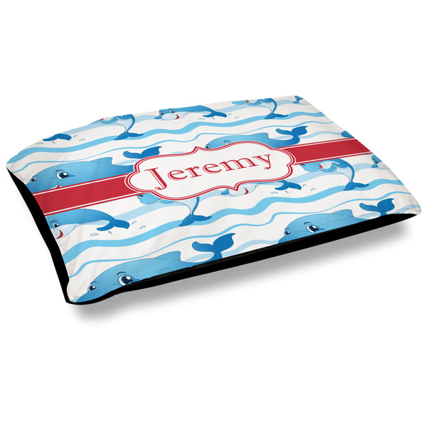 Custom Dolphins Dog Bed w/ Name or Text
