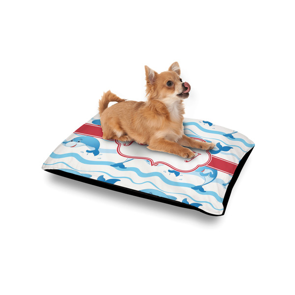 Dolphins Outdoor Dog Beds - Small - IN CONTEXT
