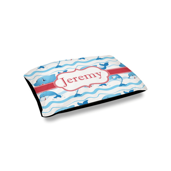 Custom Dolphins Outdoor Dog Bed - Small (Personalized)