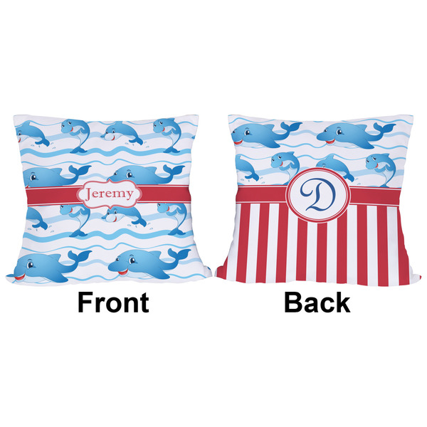 Dolphins Outdoor Pillow - 16x16