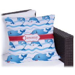 Dolphins Outdoor Pillow (Personalized)