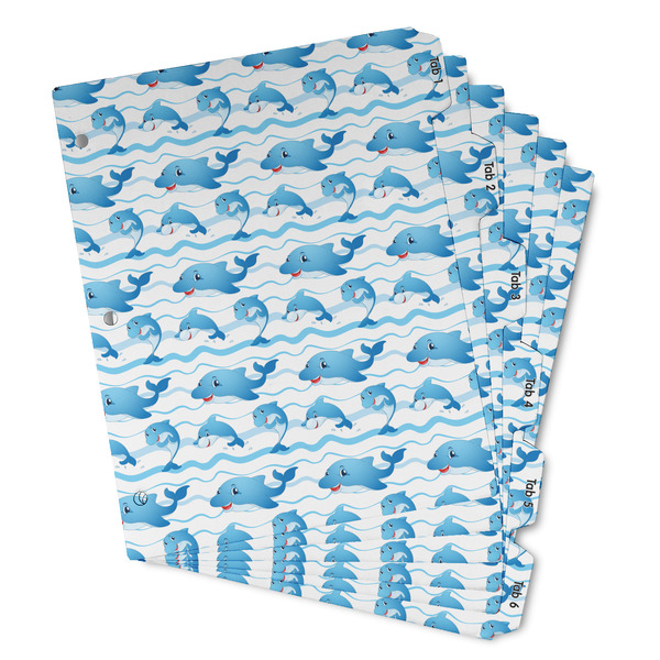 Custom Dolphins Binder Tab Divider - Set of 6 (Personalized)