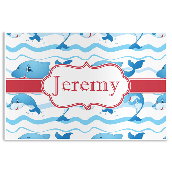 Custom Dolphins Disposable Paper Placemats (Personalized)