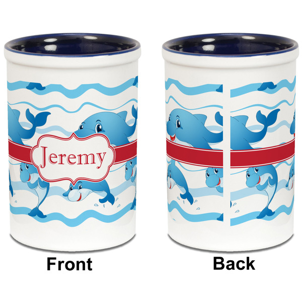 Dolphins Pencil Holder - Blue - approval