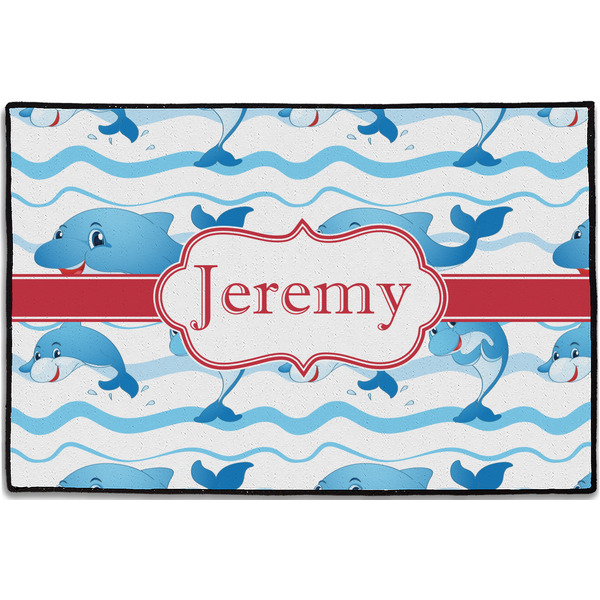 Dolphins Personalized Door Mat - 36x24 (APPROVAL)