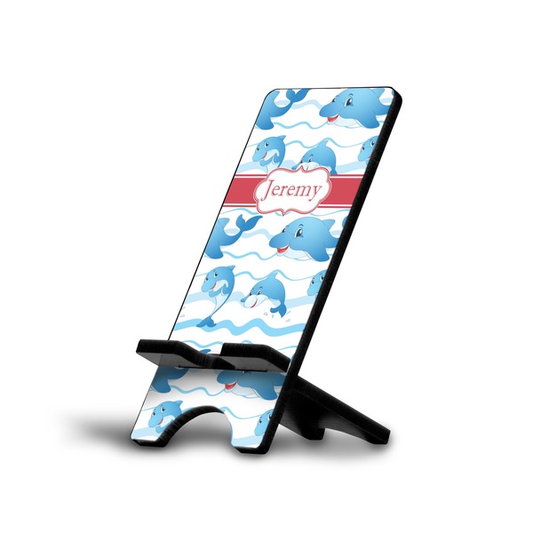 Custom Dolphins Cell Phone Stand (Large) (Personalized)