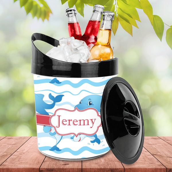 Dolphins Plastic Ice Bucket - LIFESTYLE