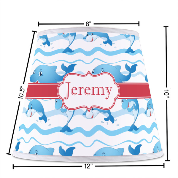 Dolphins Poly Film Empire Lampshade - Dimensions