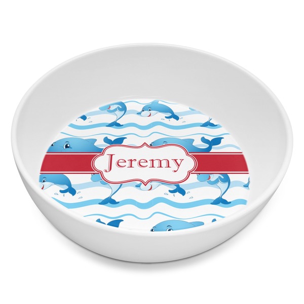 Custom Dolphins Melamine Bowl - 8 oz (Personalized)