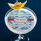Dolphins Printed Drink Topper - Large - In Context