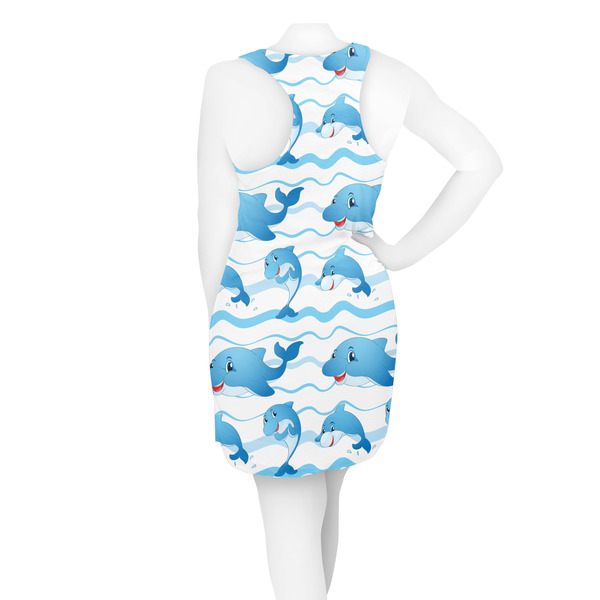 Dolphins Racerback Dress - On Model - Back