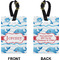 Dolphins Rectangle Luggage Tag (Front + Back)