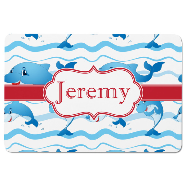 Dolphins Rectangular Fridge Magnet - FRONT
