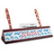 Dolphins Red Mahogany Nameplates with Business Card Holder - Angle