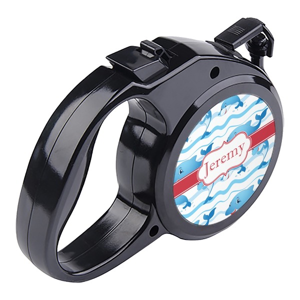 Dolphins Retractable Dog Leash - Angle
