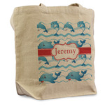 Dolphins Reusable Cotton Grocery Bag (Personalized)
