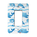 Dolphins Rocker Style Light Switch Cover - Single Switch