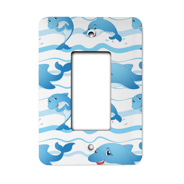 Custom Dolphins Rocker Style Light Switch Cover