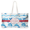 Dolphins Large Rope Tote Bag - Front View