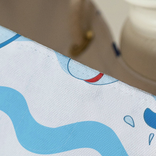 Dolphins Large Rope Tote - Close Up View