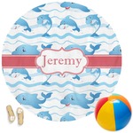 Dolphins Round Beach Towel (Personalized)