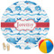 Dolphins Round Beach Towel (Personalized)