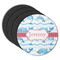 Dolphins Round Coaster Rubber Back - Main