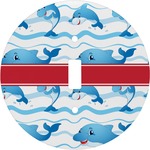 Dolphins Round Light Switch Cover