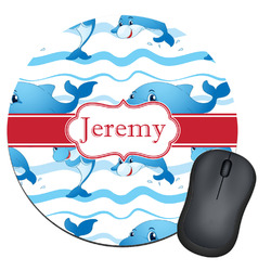 Dolphins Round Mouse Pad (Personalized)