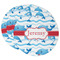 Dolphins Round Paper Coaster - Main