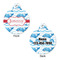 Dolphins Round Pet Tag - Front & Back